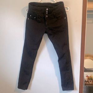 Stretch black jeans